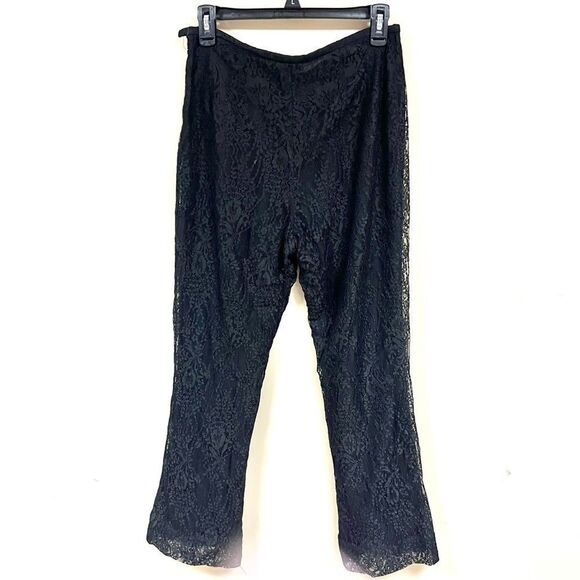 Kay Unger Black Lace Pants size 4 - Picture 2 of 7